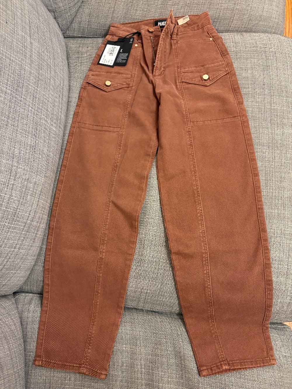 AUTHENTIC NEW WITH TAGS PAIGE JEANS ALEXIS SIZE 23 MADE IN TURKEY COLOR BRUNETTE